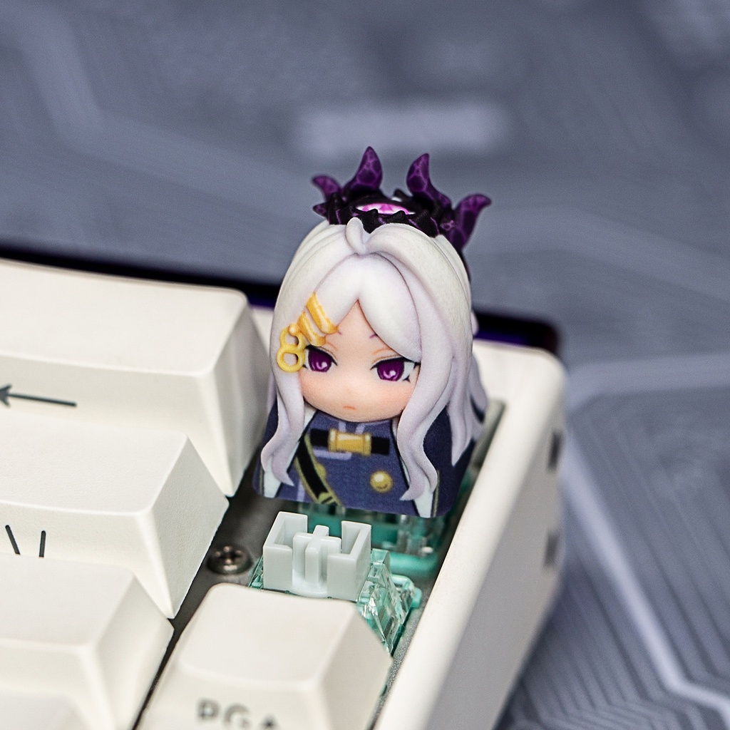 ブルーアーカイブ ブルアカ風 3Dデフォルメ キーキャップ Vol.2 (ヒナ/プラナ/ノア/リオ/ココナ/キキョウ 6種) キヴォトス 先生デスク 周辺機器 Cherry MX/磁気軸対応 非公式同人グッズ