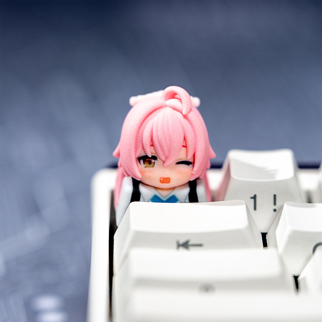 ブルアカ ブルーアーカイブ風 キャラキーキャップ Vol.3 (アロナ/アル/ヒフミ/ホシノ/セリカ/ノノミ 6種) アビドス 便利屋68 先生グッズ メカニカル/磁気軸キーボード対応 同人グッズ