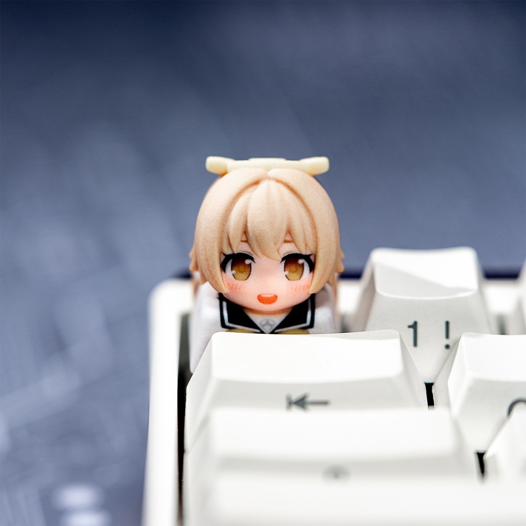 ブルアカ ブルーアーカイブ風 キャラキーキャップ Vol.3 (アロナ/アル/ヒフミ/ホシノ/セリカ/ノノミ 6種) アビドス 便利屋68 先生グッズ メカニカル/磁気軸キーボード対応 同人グッズ