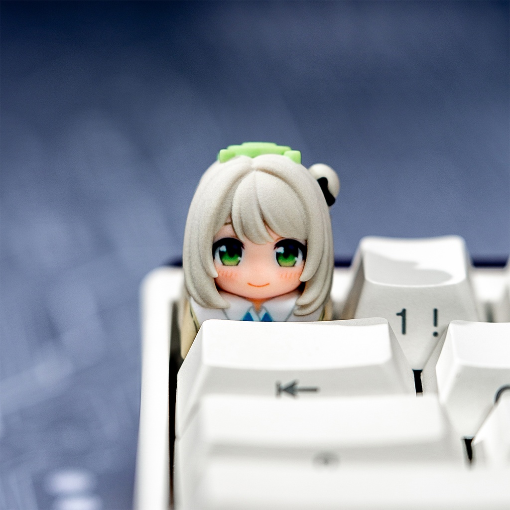 ブルアカ ブルーアーカイブ風 キャラキーキャップ Vol.3 (アロナ/アル/ヒフミ/ホシノ/セリカ/ノノミ 6種) アビドス 便利屋68 先生グッズ メカニカル/磁気軸キーボード対応 同人グッズ