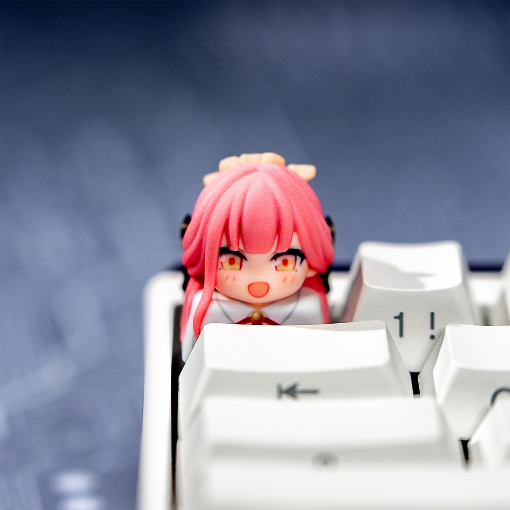 ブルアカ ブルーアーカイブ風 キャラキーキャップ Vol.3 (アロナ/アル/ヒフミ/ホシノ/セリカ/ノノミ 6種) アビドス 便利屋68 先生グッズ メカニカル/磁気軸キーボード対応 同人グッズ