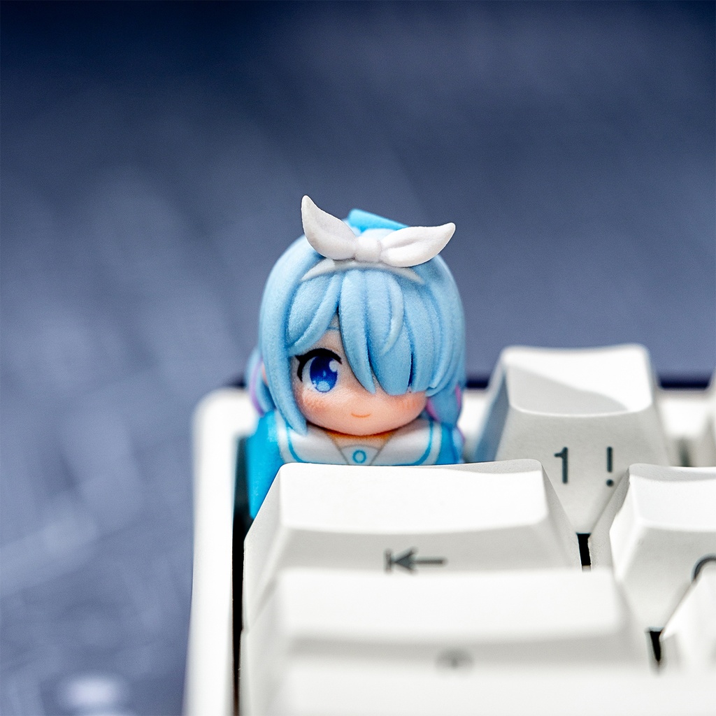 ブルアカ ブルーアーカイブ風 キャラキーキャップ Vol.3 (アロナ/アル/ヒフミ/ホシノ/セリカ/ノノミ 6種) アビドス 便利屋68 先生グッズ メカニカル/磁気軸キーボード対応 同人グッズ
