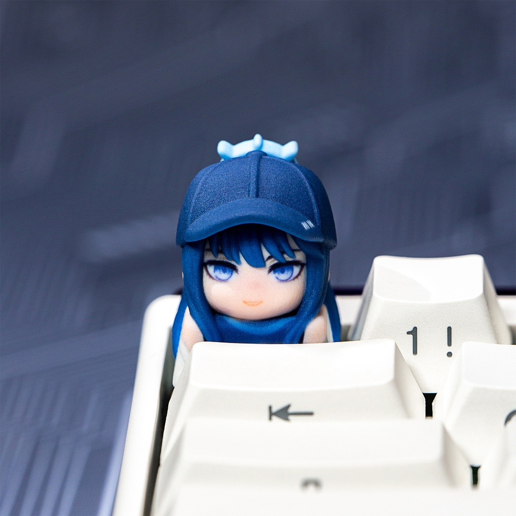 ブルーアーカイブ ブルアカ風 3Dキャラキーキャップ Vol.4 (キサキ/アリス/カヨコ/サオリ/マリ/アヤネ 6種) 玄武商会 ゲーム開発部 アリウス キヴォトス生徒デザイン MX/磁気軸対応 ファンメイド同人グッズ