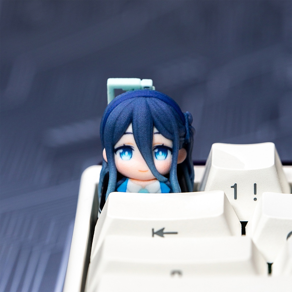 ブルーアーカイブ ブルアカ風 3Dキャラキーキャップ Vol.4 (キサキ/アリス/カヨコ/サオリ/マリ/アヤネ 6種) 玄武商会 ゲーム開発部 アリウス キヴォトス生徒デザイン MX/磁気軸対応 ファンメイド同人グッズ