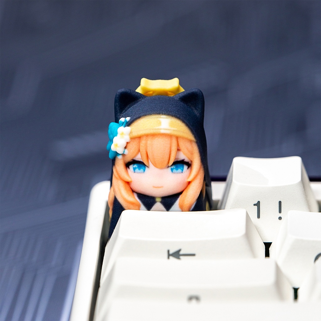 ブルーアーカイブ ブルアカ風 3Dキャラキーキャップ Vol.4 (キサキ/アリス/カヨコ/サオリ/マリ/アヤネ 6種) 玄武商会 ゲーム開発部 アリウス キヴォトス生徒デザイン MX/磁気軸対応 ファンメイド同人グッズ