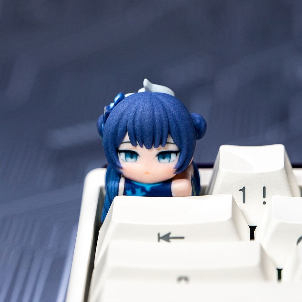 ブルーアーカイブ ブルアカ風 3Dキャラキーキャップ Vol.4 (キサキ/アリス/カヨコ/サオリ/マリ/アヤネ 6種) 玄武商会 ゲーム開発部 アリウス キヴォトス生徒デザイン MX/磁気軸対応 ファンメイド同人グッズ