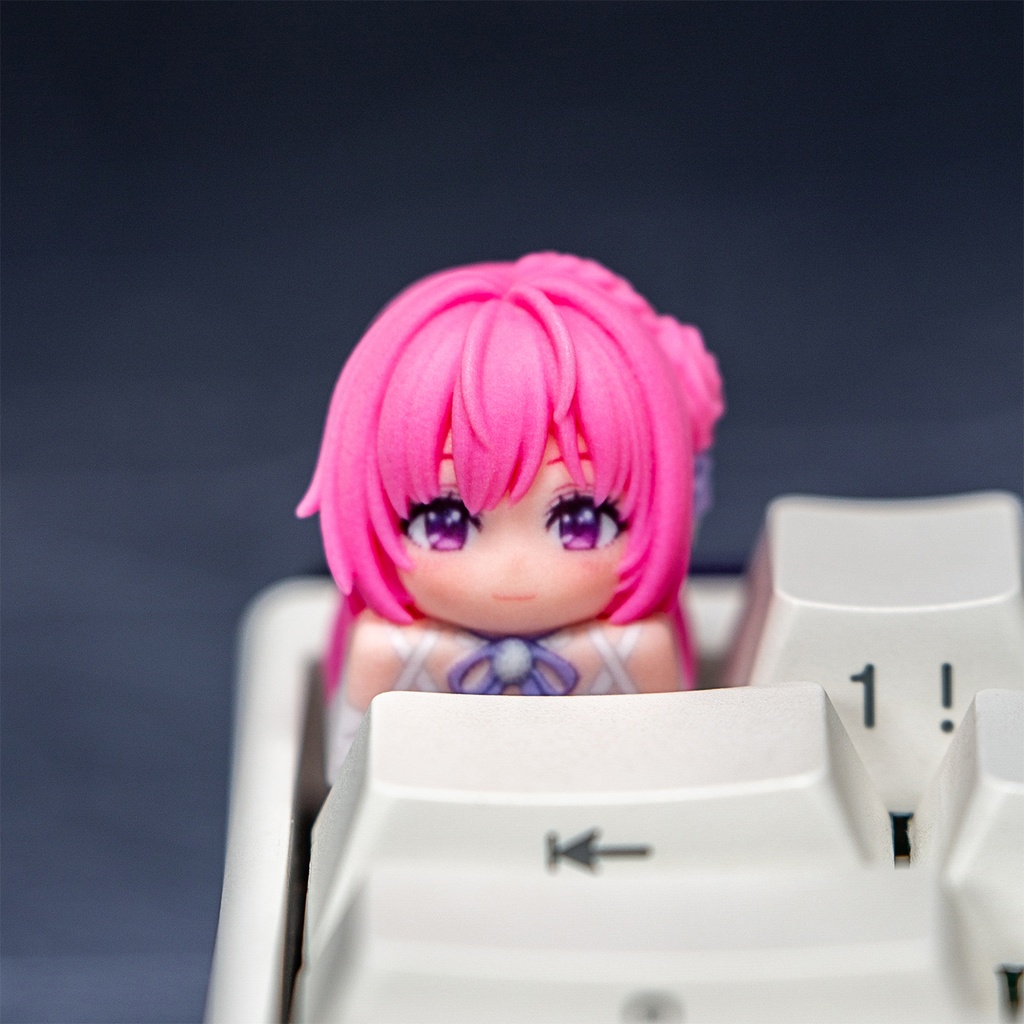 勝利の女神:NIKKE ニケ風 メカニカルキーボードデフォルメキーキャップ レッドフード/ドロシー/紅蓮:ブラックシャドウ/アリス 4種選択可 MXスイッチ対応 超高精細彩色レジン造形 同人グッズ