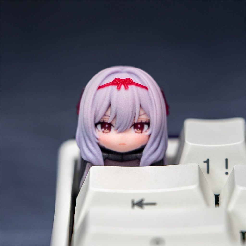 勝利の女神:NIKKE ニケ風 メカニカルキーボードデフォルメキーキャップ レッドフード/ドロシー/紅蓮:ブラックシャドウ/アリス 4種選択可 MXスイッチ対応 超高精細彩色レジン造形 同人グッズ