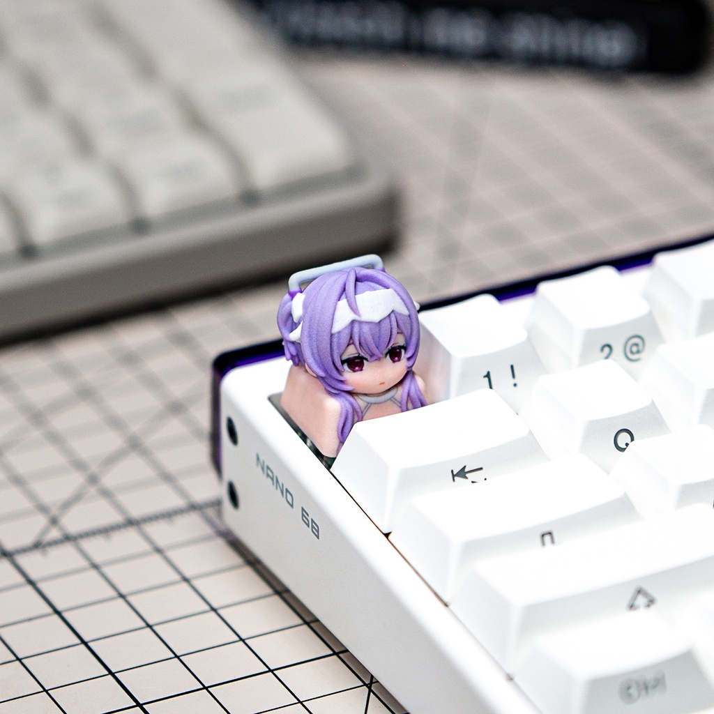 勝利の女神:NIKKE ニケ風 メカニカルキーボードデフォルメキーキャップ 第2弾 シンデレラ・リベリオ・セイレーン・アルカナ 4種選択可 MXスイッチ対応 超高精細彩色レジン造形 同人グッズ