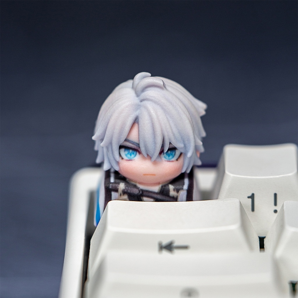 崩壊:スターレイル スタレ風 メカニカルキーボードデフォルメキーキャップ 第1弾 キャストリス・カフカ・ファイノン・三月なのか 4種選択可 MXスイッチ対応 超高精細彩色レジン造形 同人グッズ