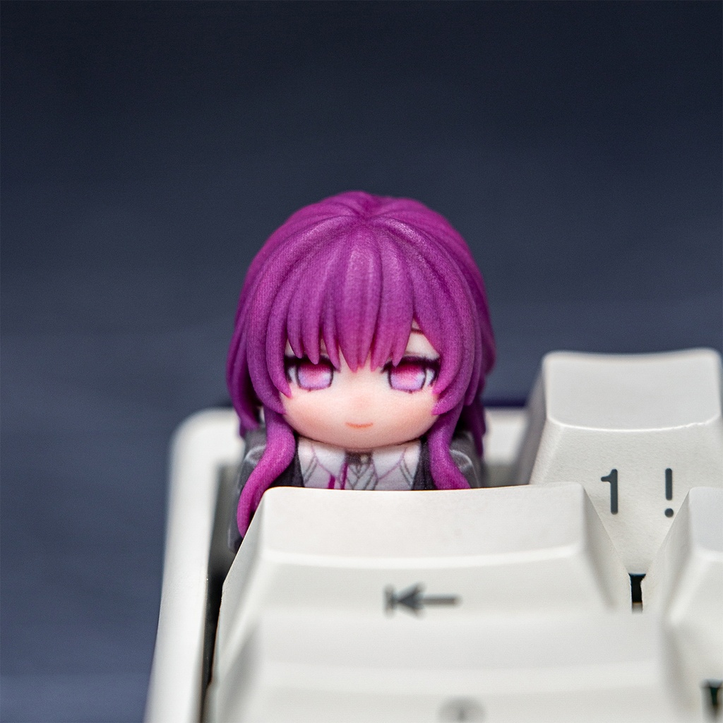 崩壊:スターレイル スタレ風 メカニカルキーボードデフォルメキーキャップ 第1弾 キャストリス・カフカ・ファイノン・三月なのか 4種選択可 MXスイッチ対応 超高精細彩色レジン造形 同人グッズ