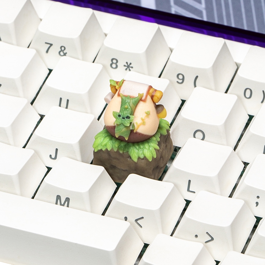 ゼルダの伝説 ゼルダ風 メカニカルキーボードデフォルメキーキャップ コログ(ヤハハ) MXスイッチ対応 超高精細彩色レジン造形 同人グッズ
