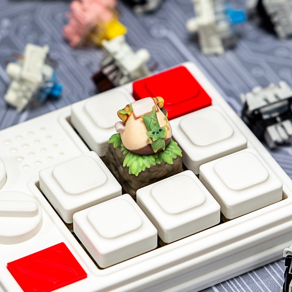 ゼルダの伝説 ゼルダ風 メカニカルキーボードデフォルメキーキャップ コログ(ヤハハ) MXスイッチ対応 超高精細彩色レジン造形 同人グッズ