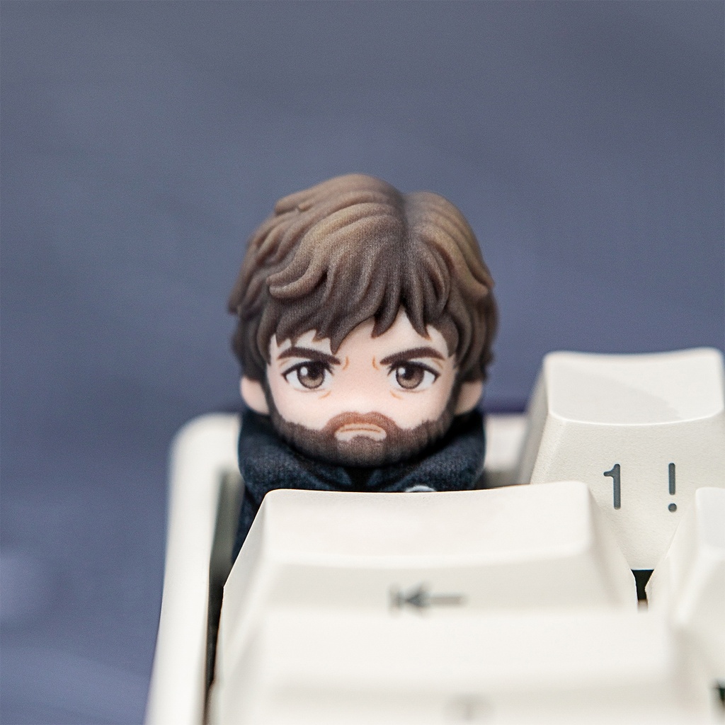 ゲーム・オブ・スローンズ 風 メカニカルキーボードデフォルメキーキャップ ティリオン・スノウ・アリア・デナーリス 4種選択可 MXスイッチ対応 超高精細彩色レジン造形 同人グッズ