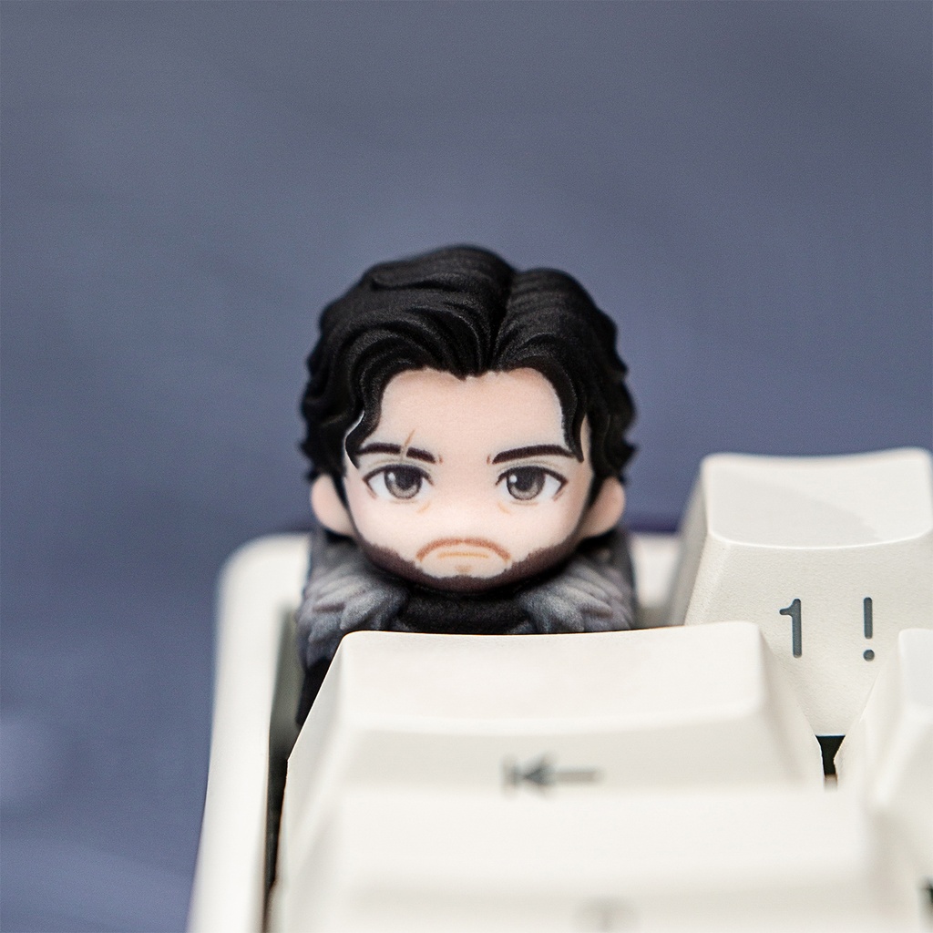 ゲーム・オブ・スローンズ 風 メカニカルキーボードデフォルメキーキャップ ティリオン・スノウ・アリア・デナーリス 4種選択可 MXスイッチ対応 超高精細彩色レジン造形 同人グッズ