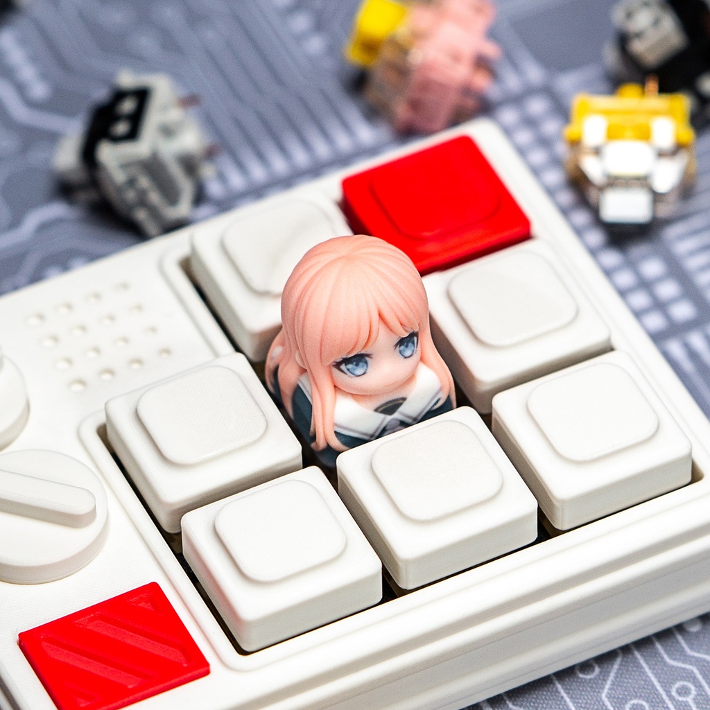 BanG Dream! It's MyGO!!!!! 風 メカニカルキーボードデフォルメキーキャップ 豊川祥子・長崎そよ 2種選択可 MXスイッチ対応 超高精細彩色レジン造形 同人グッズ