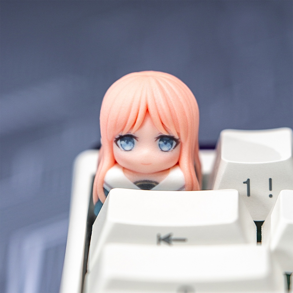 BanG Dream! It's MyGO!!!!! 風 メカニカルキーボードデフォルメキーキャップ 豊川祥子・長崎そよ 2種選択可 MXスイッチ対応 超高精細彩色レジン造形 同人グッズ