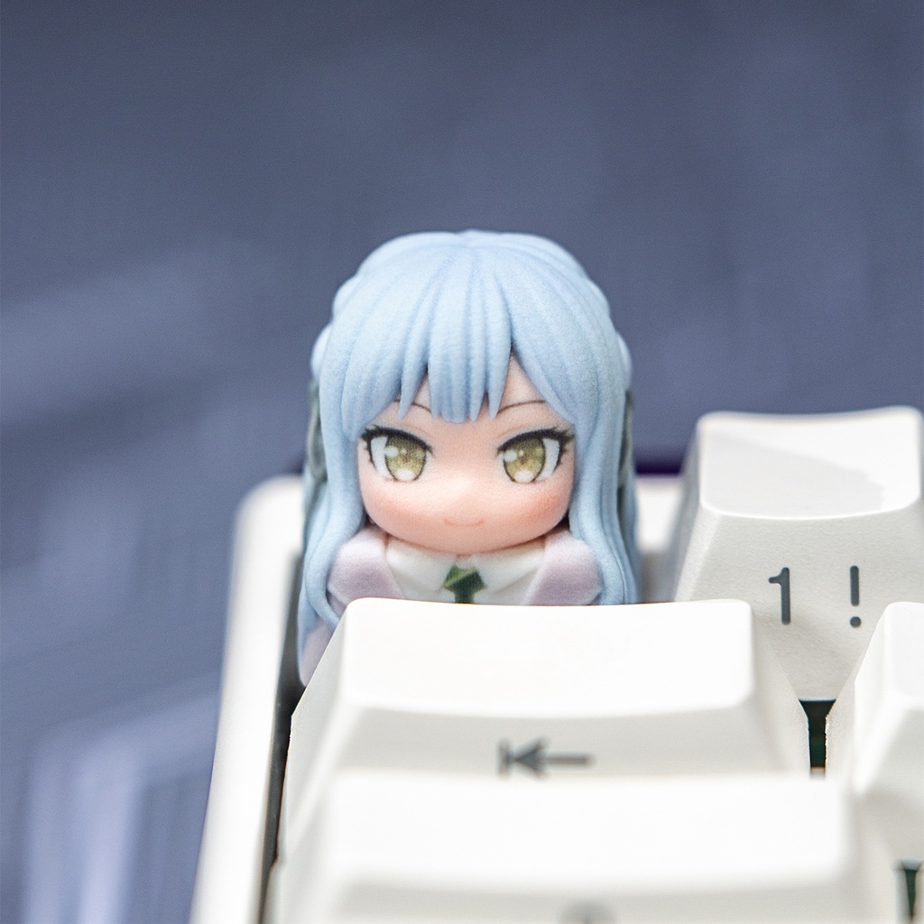 BanG Dream! It's MyGO!!!!! 風 メカニカルキーボードデフォルメキーキャップ 豊川祥子・長崎そよ 2種選択可 MXスイッチ対応 超高精細彩色レジン造形 同人グッズ