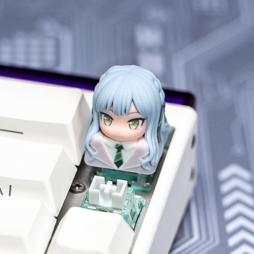 BanG Dream! It's MyGO!!!!! 風 メカニカルキーボードデフォルメキーキャップ 豊川祥子・長崎そよ 2種選択可 MXスイッチ対応 超高精細彩色レジン造形 同人グッズ