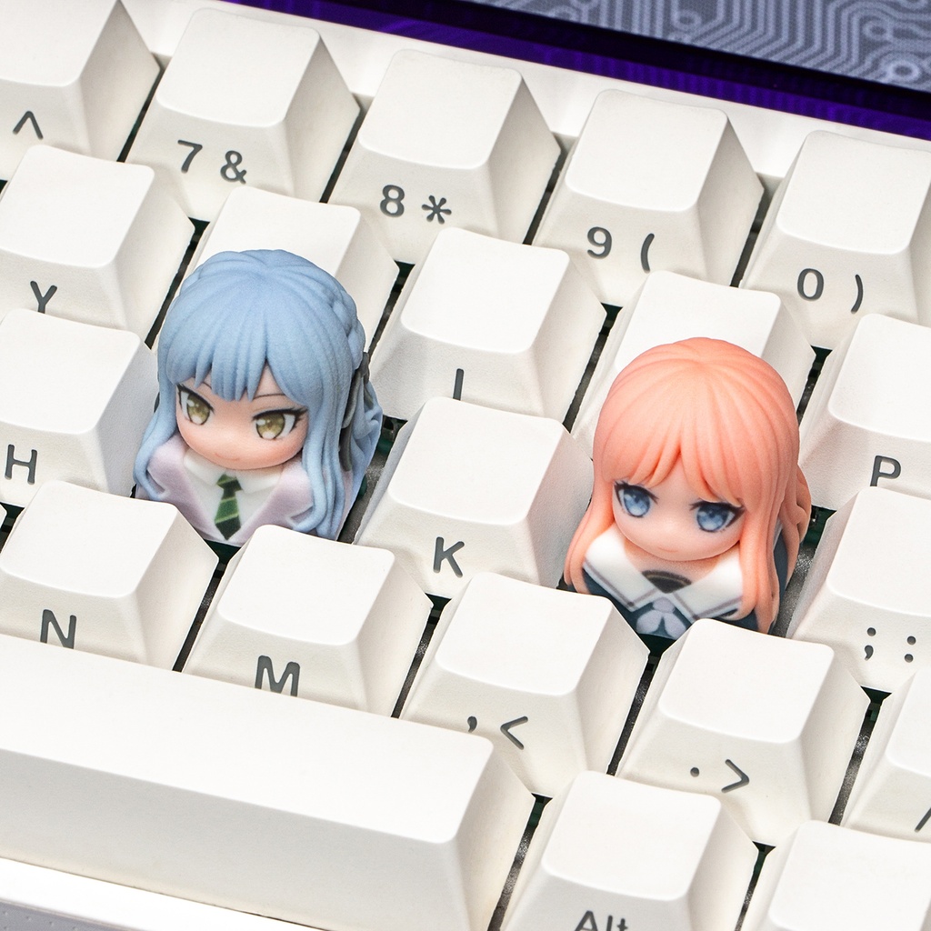 BanG Dream! It's MyGO!!!!! 風 メカニカルキーボードデフォルメキーキャップ 豊川祥子・長崎そよ 2種選択可 MXスイッチ対応 超高精細彩色レジン造形 同人グッズ