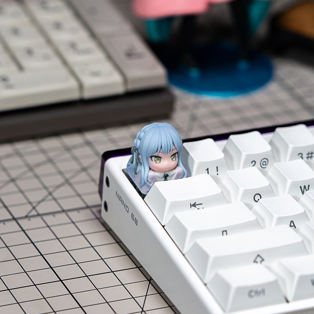 BanG Dream! It's MyGO!!!!! 風 メカニカルキーボードデフォルメキーキャップ 豊川祥子・長崎そよ 2種選択可 MXスイッチ対応 超高精細彩色レジン造形 同人グッズ