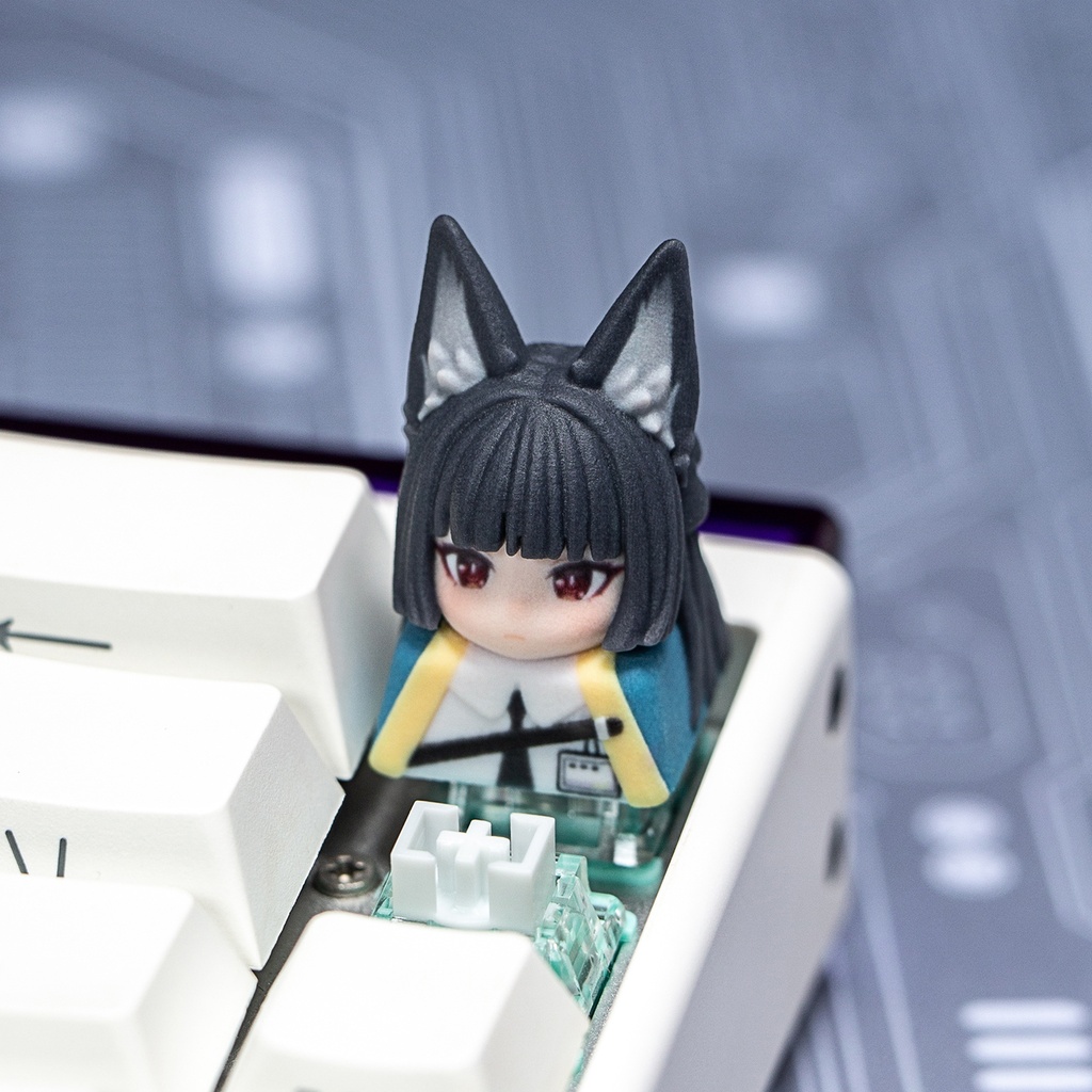 ゼンレスゾーンゼロ ゼンゼロ風 メカニカルキーボードデフォルメキーキャップ 第1弾 儀玄・アストラ・星見雅・エレン 4種選択可 MXスイッチ対応 超高精細彩色レジン造形 同人グッズ