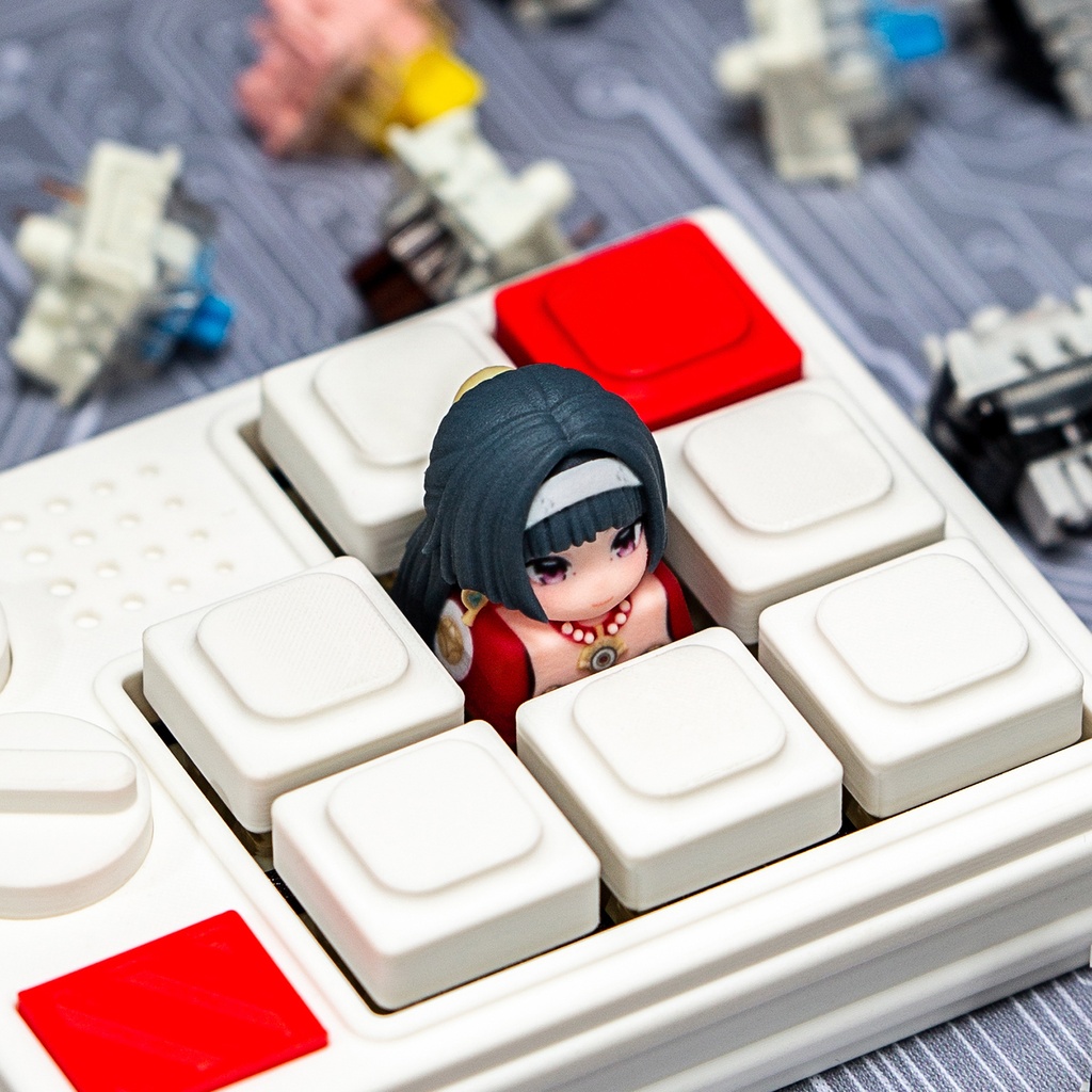 ゼンレスゾーンゼロ ゼンゼロ風 メカニカルキーボードデフォルメキーキャップ 第1弾 儀玄・アストラ・星見雅・エレン 4種選択可 MXスイッチ対応 超高精細彩色レジン造形 同人グッズ