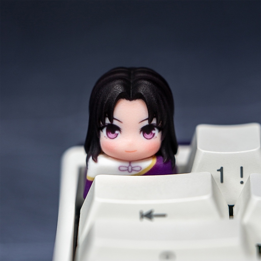 仙剣奇侠伝 仙剣風 メカニカルキーボードデフォルメキーキャップ 李逍遥・趙霊児・林月如 3種選択可 MXスイッチ対応 超高精細彩色レジン造形 同人グッズ