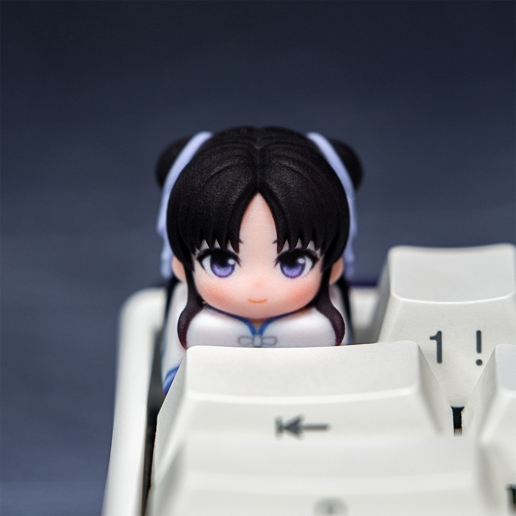 仙剣奇侠伝 仙剣風 メカニカルキーボードデフォルメキーキャップ 李逍遥・趙霊児・林月如 3種選択可 MXスイッチ対応 超高精細彩色レジン造形 同人グッズ