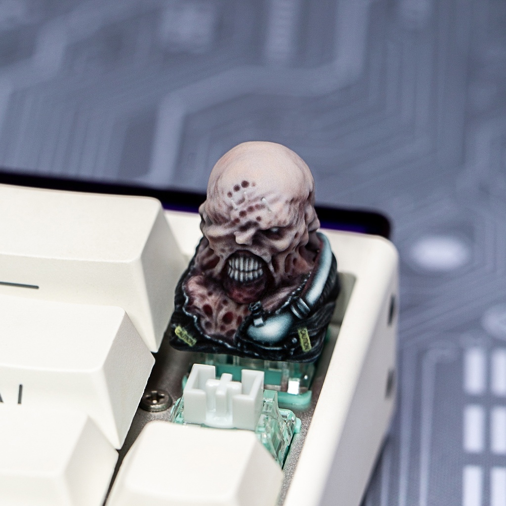 バイオハザード BIOHAZARD風 メカニカルキーボードデフォルメキーキャップ ネメシス(追跡者) MXスイッチ対応 超高精細彩色レジン造形 同人グッズ