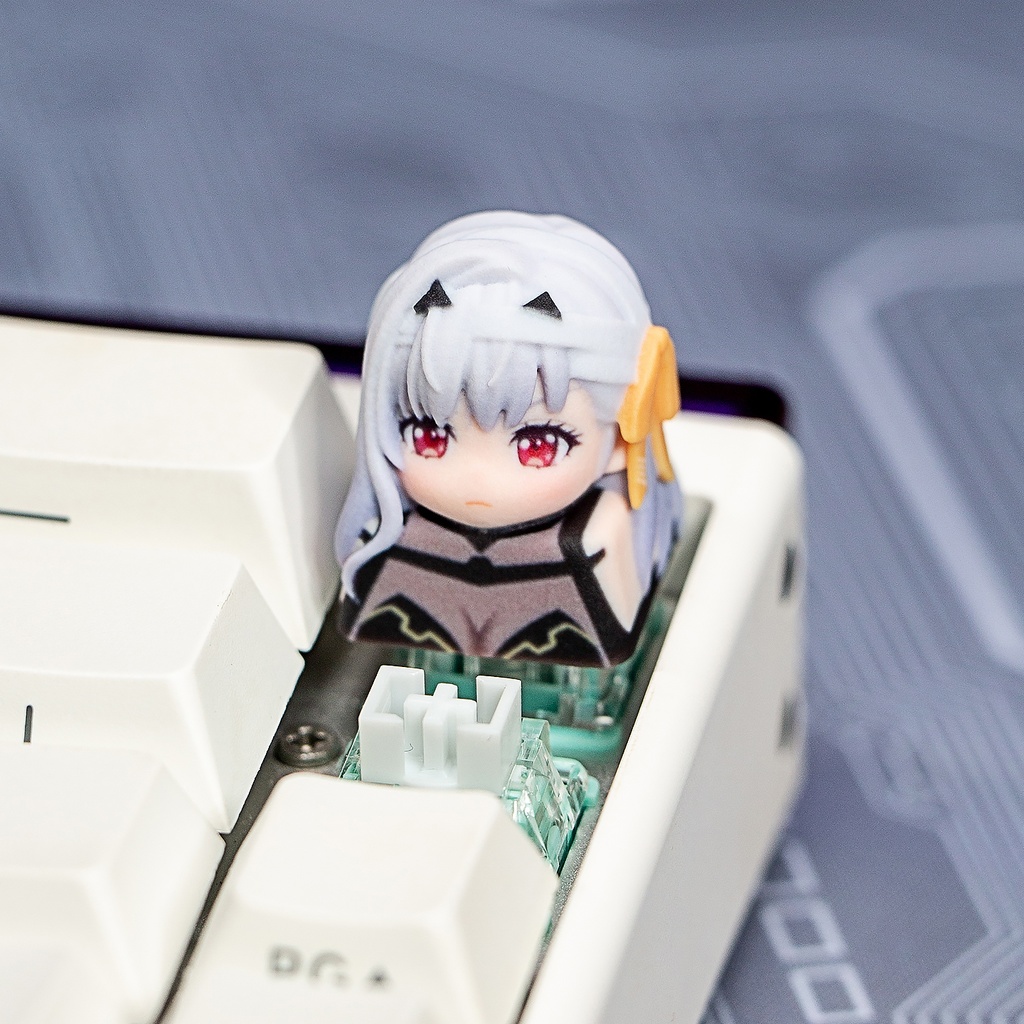 勝利の女神:NIKKE 妮姬風 メカニカルキーボードデフォルメキーキャップ 第3弾 モダニア(神罰)・ラピ・アニス・バイパー(毒蛇) 4種選択可 MXスイッチ対応 超高精細彩色レジン造形 同人グッズ