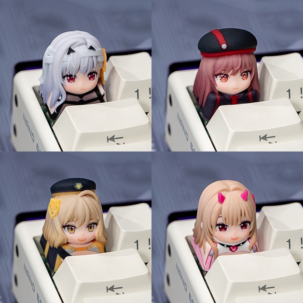 勝利の女神:NIKKE 妮姬風 メカニカルキーボードデフォルメキーキャップ 第3弾 モダニア(神罰)・ラピ・アニス・バイパー(毒蛇) 4種選択可 MXスイッチ対応 超高精細彩色レジン造形 同人グッズ