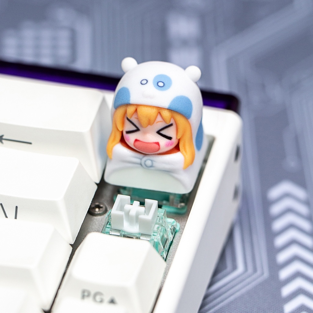 干物妹!うまるちゃん 干物妹小埋風 メカニカルキーボードデフォルメキーキャップ 小埋(うまる)表情4種選択可 MXスイッチ対応 超高精細彩色レジン造形 同人グッズ