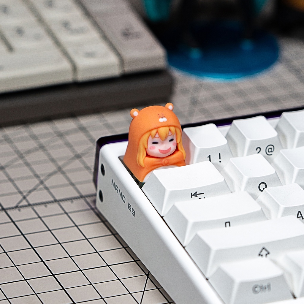 干物妹!うまるちゃん 干物妹小埋風 メカニカルキーボードデフォルメキーキャップ 小埋(うまる)表情4種選択可 MXスイッチ対応 超高精細彩色レジン造形 同人グッズ