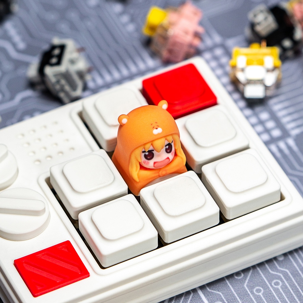 干物妹!うまるちゃん 干物妹小埋風 メカニカルキーボードデフォルメキーキャップ 小埋(うまる)表情4種選択可 MXスイッチ対応 超高精細彩色レジン造形 同人グッズ