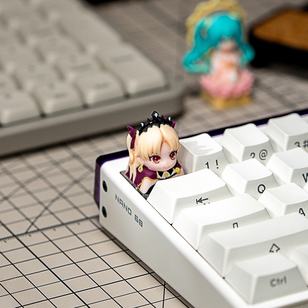 Fate FGO風 メカニカルキーボードデフォルメキーキャップ 第1弾 アルトリア(ペンドラゴン)・モルガン・エレシュキガル・イシュタル 4種選択可 MXスイッチ対応 超高精細彩色レジン造形 同人グッズ
