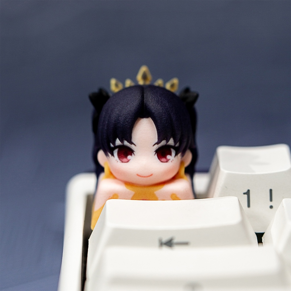 Fate FGO風 メカニカルキーボードデフォルメキーキャップ 第1弾 アルトリア(ペンドラゴン)・モルガン・エレシュキガル・イシュタル 4種選択可 MXスイッチ対応 超高精細彩色レジン造形 同人グッズ