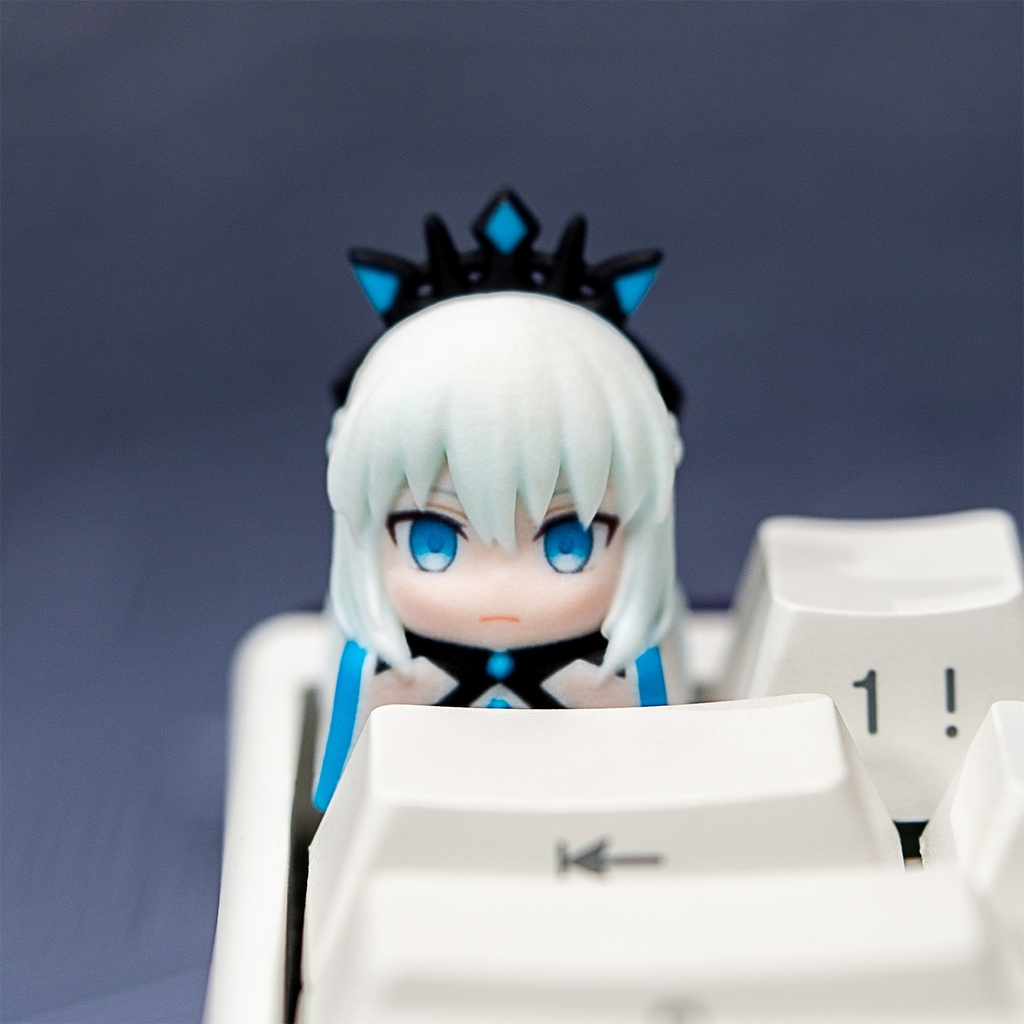 Fate FGO風 メカニカルキーボードデフォルメキーキャップ 第1弾 アルトリア(ペンドラゴン)・モルガン・エレシュキガル・イシュタル 4種選択可 MXスイッチ対応 超高精細彩色レジン造形 同人グッズ