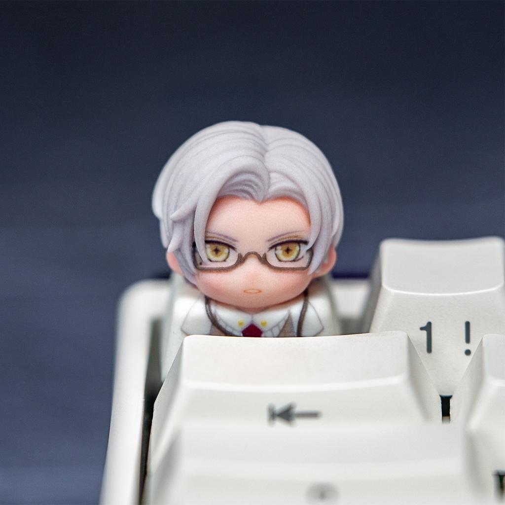 未定事件簿 Tears of Themis風 メカニカルキーボードデフォルメキーキャップ 水無瀬夏彦・森月黎・和泉景・左然 4種選択可 MXスイッチ対応 超高精細彩色レジン造形 同人グッズ
