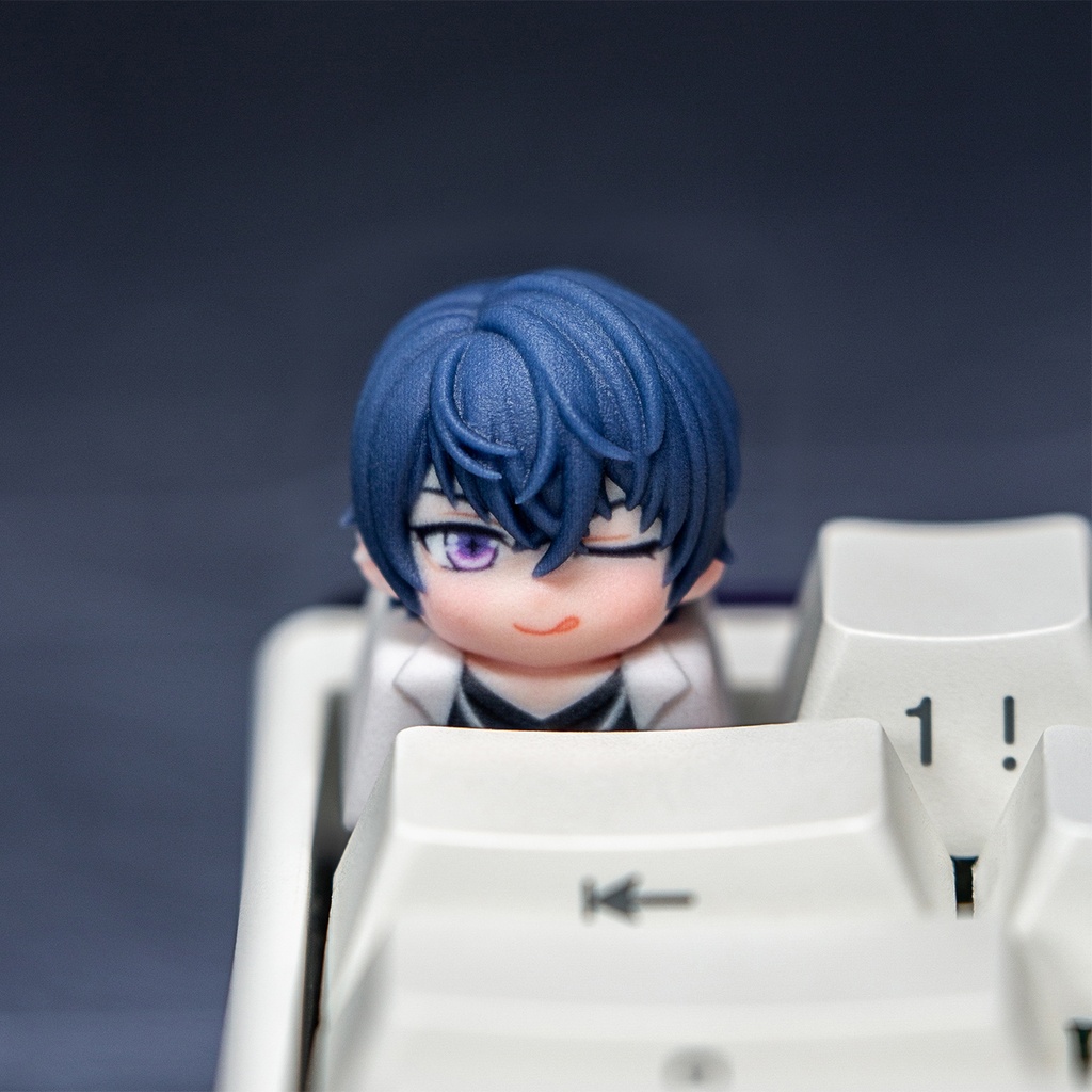 未定事件簿 Tears of Themis風 メカニカルキーボードデフォルメキーキャップ 水無瀬夏彦・森月黎・和泉景・左然 4種選択可 MXスイッチ対応 超高精細彩色レジン造形 同人グッズ