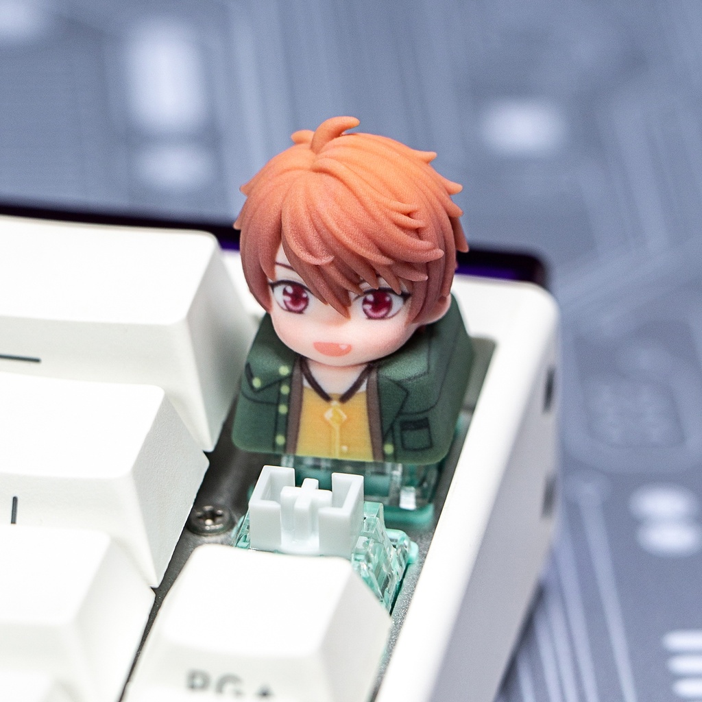 未定事件簿 Tears of Themis風 メカニカルキーボードデフォルメキーキャップ 水無瀬夏彦・森月黎・和泉景・左然 4種選択可 MXスイッチ対応 超高精細彩色レジン造形 同人グッズ