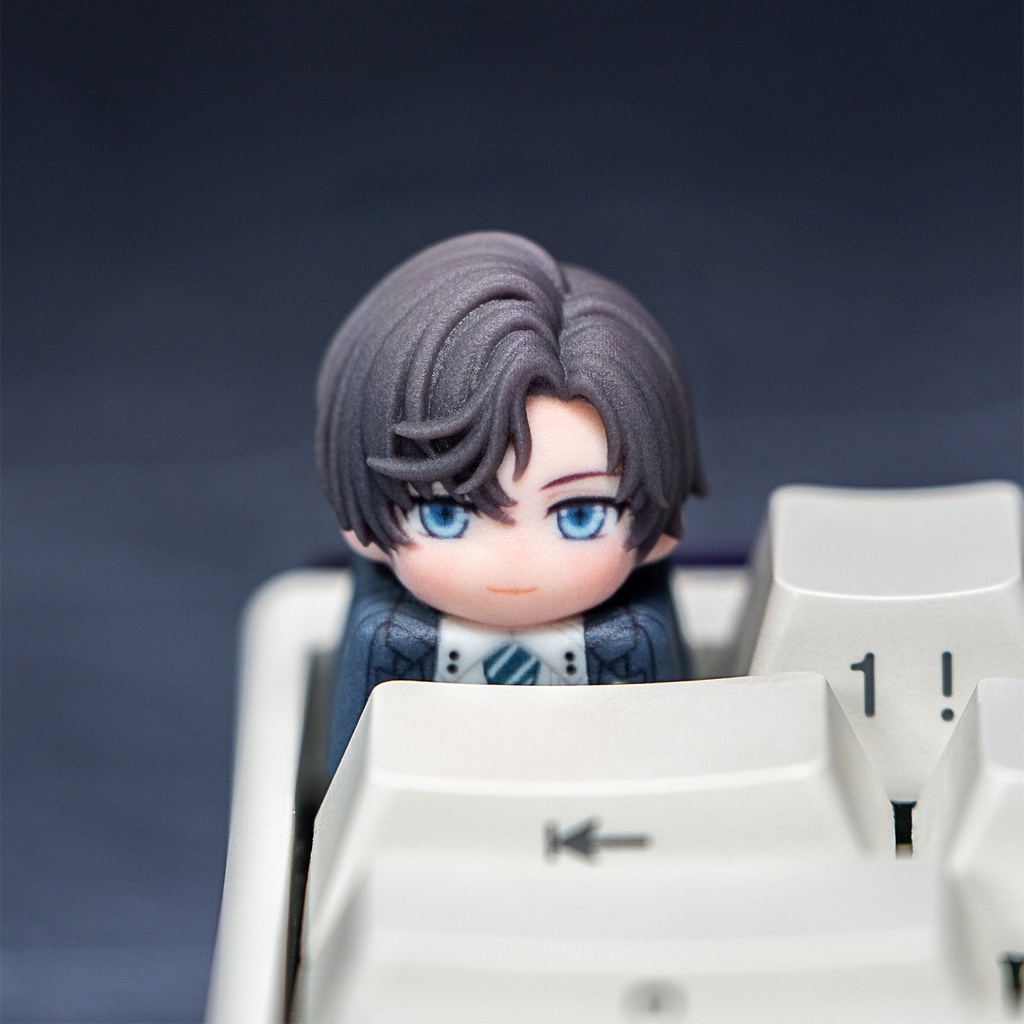 未定事件簿 Tears of Themis風 メカニカルキーボードデフォルメキーキャップ 水無瀬夏彦・森月黎・和泉景・左然 4種選択可 MXスイッチ対応 超高精細彩色レジン造形 同人グッズ