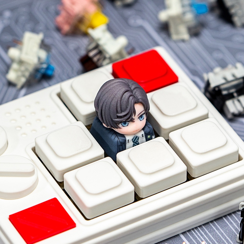 未定事件簿 Tears of Themis風 メカニカルキーボードデフォルメキーキャップ 水無瀬夏彦・森月黎・和泉景・左然 4種選択可 MXスイッチ対応 超高精細彩色レジン造形 同人グッズ