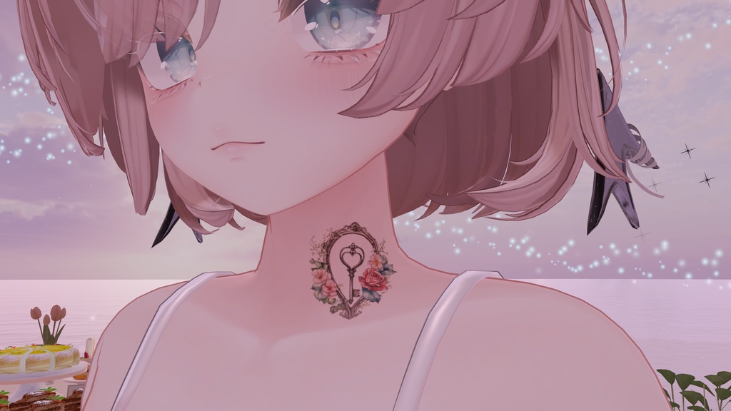 VRC 鍵と薔薇のタトゥー おまけ有!
