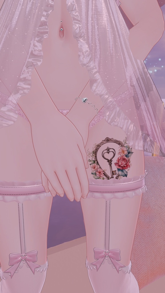 VRC 鍵と薔薇のタトゥー おまけ有!