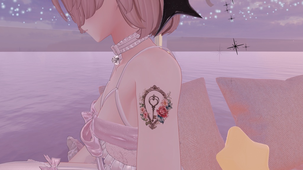 VRC 鍵と薔薇のタトゥー おまけ有!