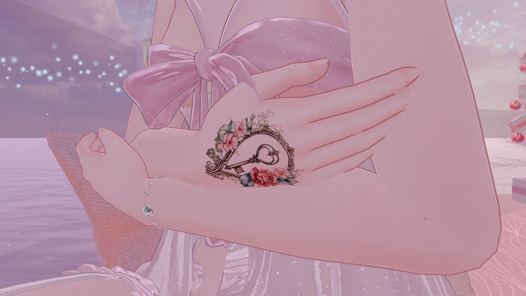 VRC 鍵と薔薇のタトゥー おまけ有!