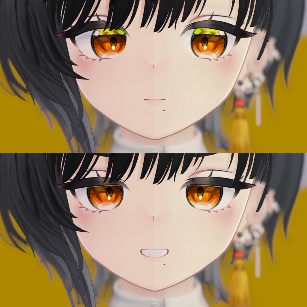 【4アバター対応】🎭2-faced Eye Texture🎭