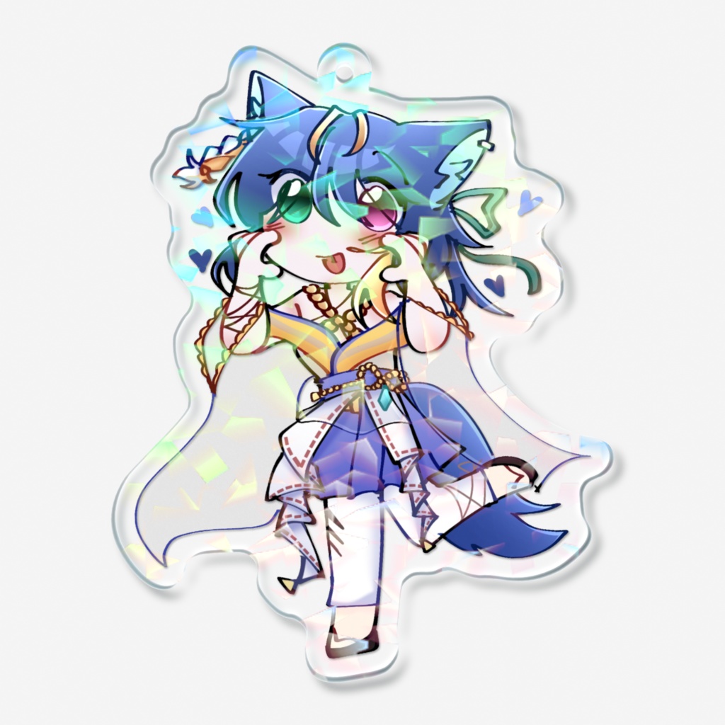 頬にハートえんちゃん