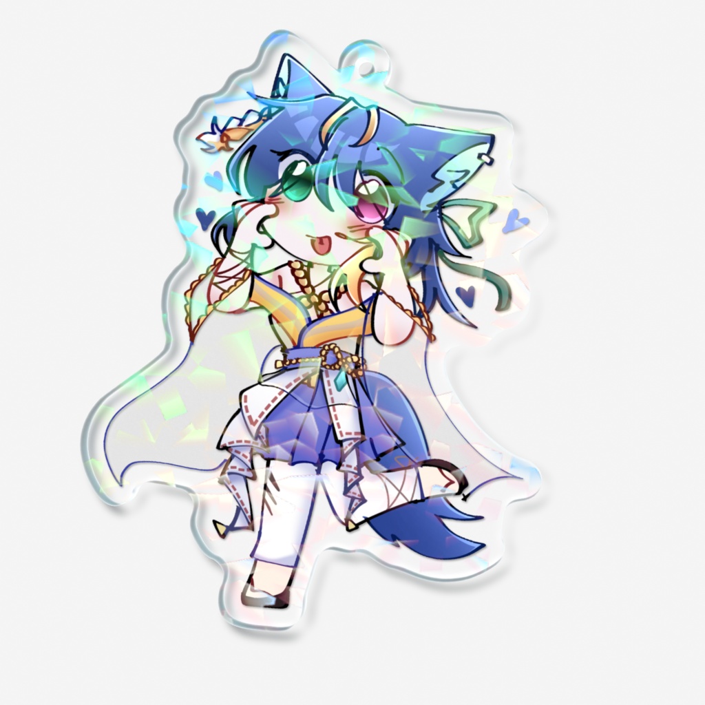 頬にハートえんちゃん